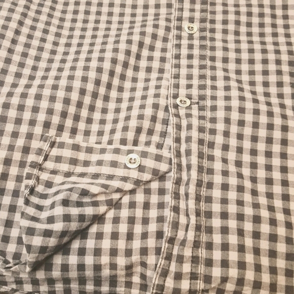 Guess Men's Small Button-up Dress Shirt Black Gray - Picture 8 of 9